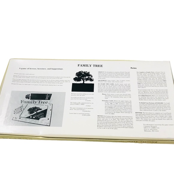 Vintage Family Tree Board Game - Picture 5 of 5